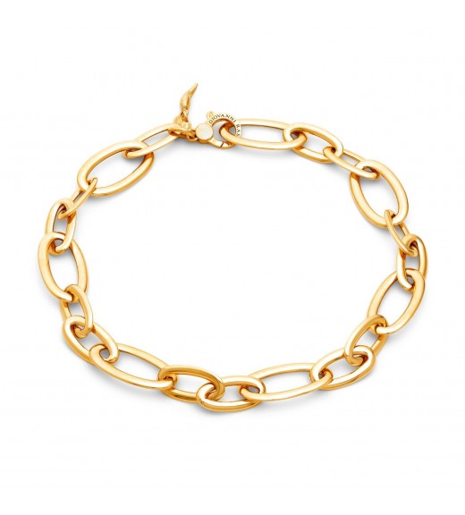 Collana maglia ovale bold dorata - Giovanni Raspini