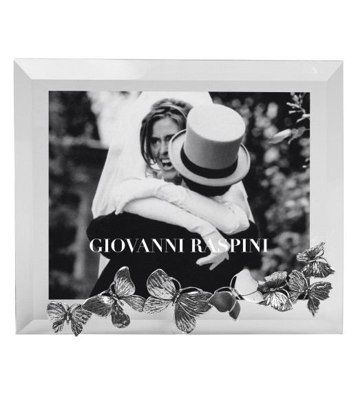 Cornice in Argento Luce Farfalle Media Orizzontale - Giovanni Raspini