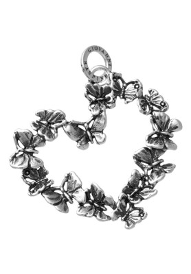 Charm Cuore Grande Farfalle - Collezione Cuori e Angeli - Giovanni Raspini