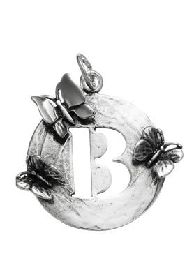 Charm Lettera Farfalle B - Collezione Lettere - Giovanni Raspini  