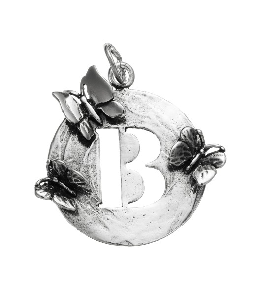 Charm Lettera Farfalle B - Collezione Lettere - Giovanni Raspini  