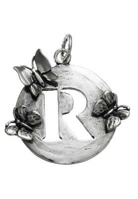 Charm Lettera Farfalle R - Collezione Lettere - Giovanni Raspini