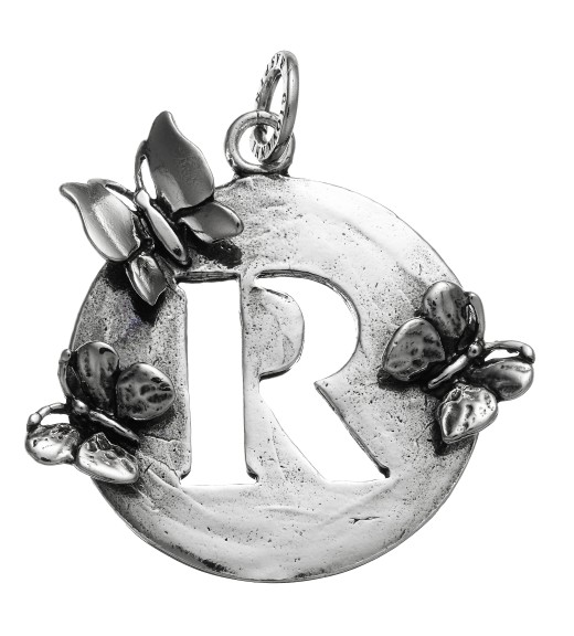 Charm Lettera Farfalle R - Collezione Lettere - Giovanni Raspini