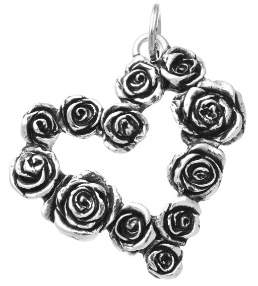Charm Cuore Grande Rose - Collezione Cuori e Angeli - Giovanni Raspini