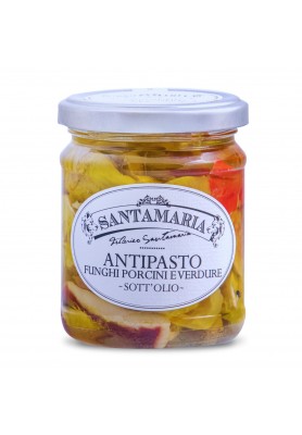 Antipasto con Funghi Porcini e Verdure sott'olio 190g - Santamaria