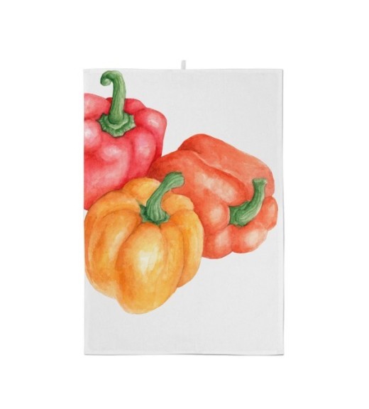 Canovaccio in Lino con decoro Peperoni - Simple Day