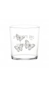 Set 6 Bicchieri acqua decoro Mangiare in Giardino - Linea Simple Day