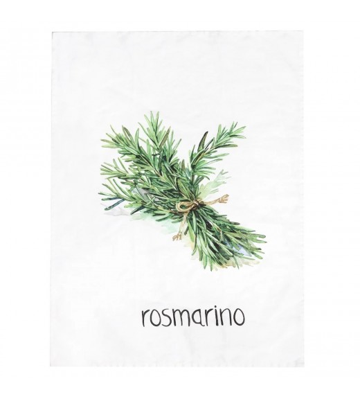Canovaccio in Lino con decoro Rosmarino - Simple Day