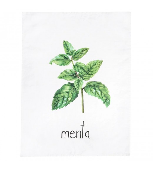 Canovaccio in Lino con decoro Menta - Simple Day