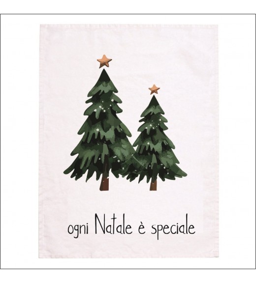 Canovaccio in Lino con decoro Natalizio - Ogni Natale è Speciale - Simple Day