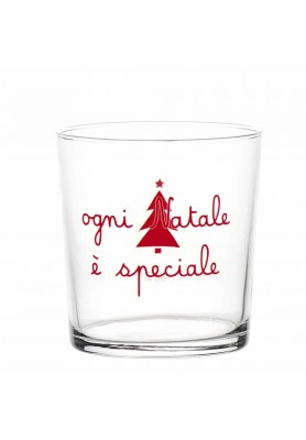Set 6 Bicchieri acqua decoro natalizio - Ogni Natale è speciale - Simple Day