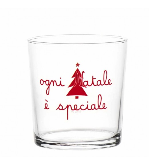 Set 6 Bicchieri acqua decoro natalizio - Ogni Natale è speciale - Simple Day