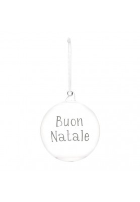Pallina Buon Natale Bianco D15 - Simple Day