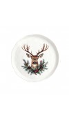 Piatto Cervo Natalizio Piano S/2 - Simple Day