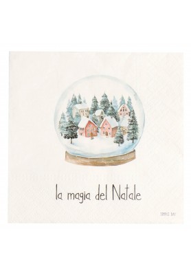 Set 20 Tovaglioli di Carta - La Magia del Natale - Simple Day