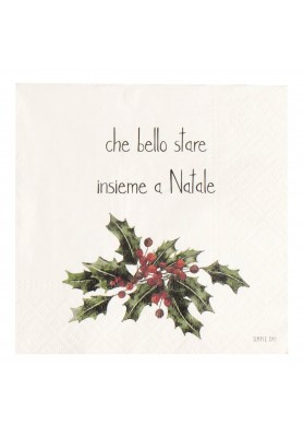 Set 20 Tovaglioli di Carta - Che bello stare insieme a Natale - Simple Day