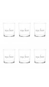 Set 6 Bicchieri acqua decoro Acqua Fresca - Simple Day