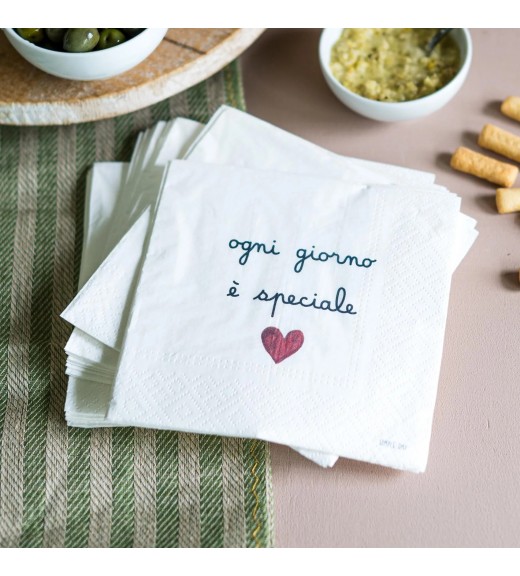 Set 20 Tovaglioli di Carta Ogni Giorno è Speciale - Simple Day