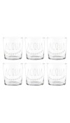 Set 6 Bicchieri acqua decoro Acqua - Linea Simple Day