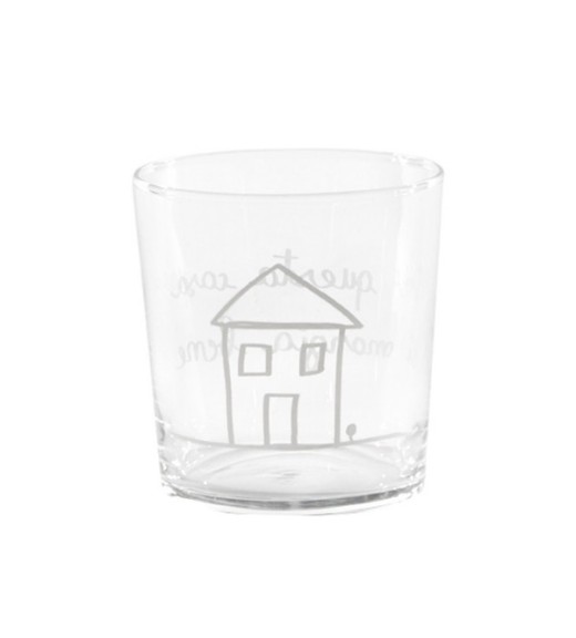 Set 6 Bicchieri acqua decoro Mangia Bene - Linea Simple Day