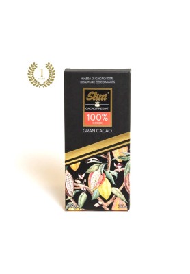 Tavoletta Cioccolato Fondente Extra Gran Cacao 100% - Slitti