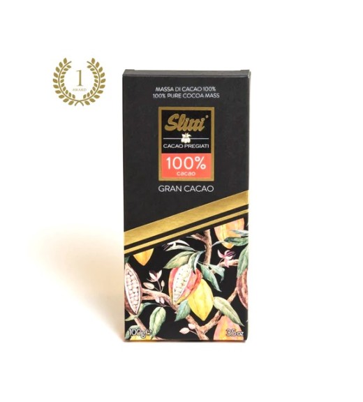 Tavoletta Cioccolato Fondente Extra Gran Cacao 100% - Slitti