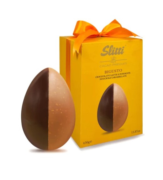 Uovo Golosone Bigusto con granella di nocciola g 450 - Linea Slitti