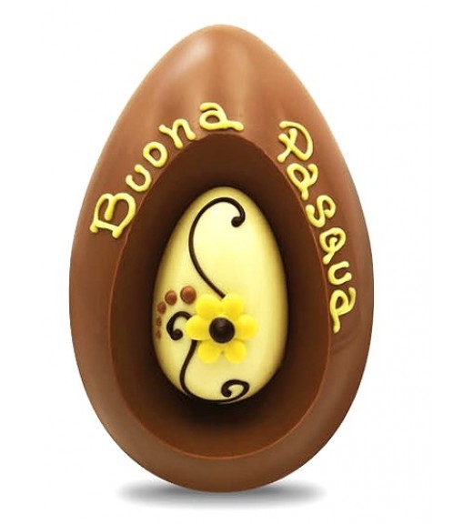 Uovo Fantasy Buona Pasqua Cioccolato al Latte 330 g - Linea Slitti