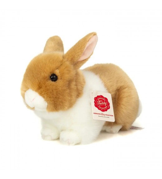 Peluche Coniglio Bianco e Beige 23 cm - Teddy Hermann
