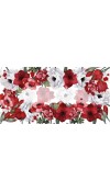 Tovaglia in lino stampa Anemoni - The Napking