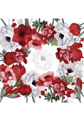 Tovaglia in lino stampa Anemoni - The Napking