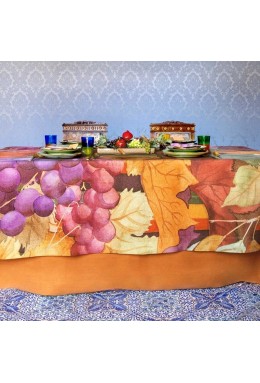 Tovaglia in lino stampa Bacco - The Napking