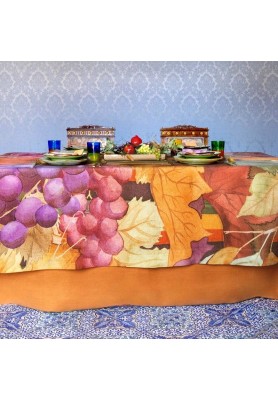 Tovaglia in lino stampa Bacco - The Napking