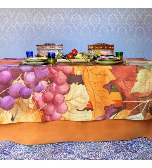 Tovaglia in lino stampa Bacco - The Napking