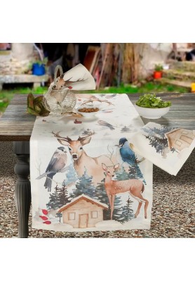 Runner in lino stampa Buck - The Napking