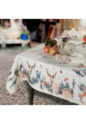 Tovaglia in lino stampa Buck - The Napking
