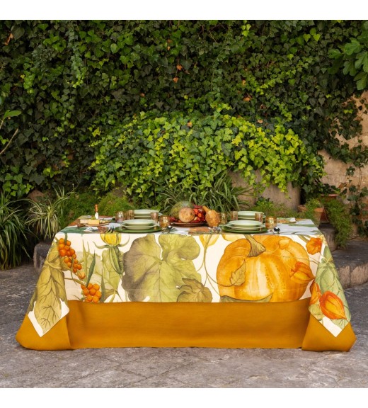 Tovaglia in lino stampa Potirons - The Napking