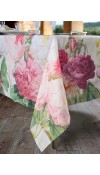 Tovaglia in lino stampa Roses - The Napking