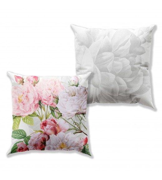 Cuscino in lino stampa Roses - The Napking