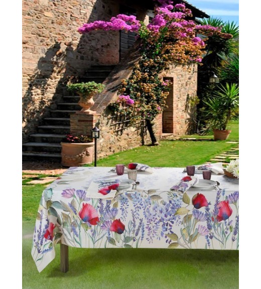 Tovaglia in lino stampa Provenza - The Napking