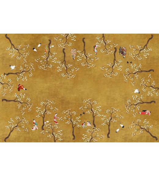 Tovaglia in lino stampa Ukiyo - The Napking