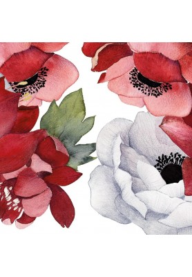 Runner in lino stampa Anemoni - The Napking