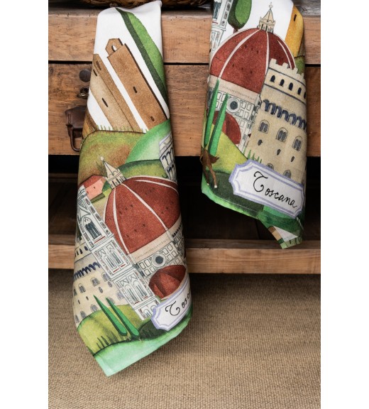Canovaccio in Lino Bell'Italia stampa Toscana Var.1- The Napking
