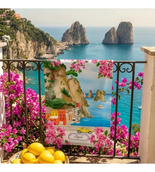Canovaccio in Lino Bell'Italia stampa Capri Var.1 - The Napking