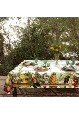 Tovaglia in Misto Lino Stampa Exotica - The Napking