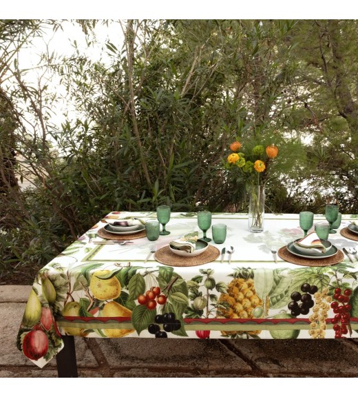 Tovaglia in Misto Lino Stampa Exotica - The Napking