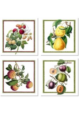 Tovaglioli in Misto Lino Stampa Exotica S/4 - The Napking