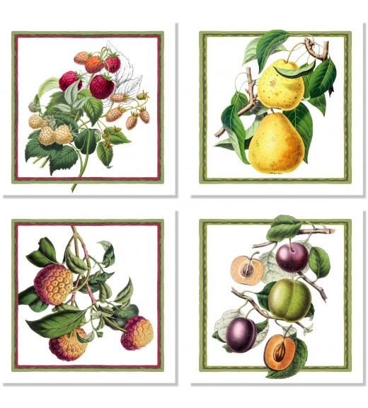 Tovaglioli in Misto Lino Stampa Exotica S/4 - The Napking