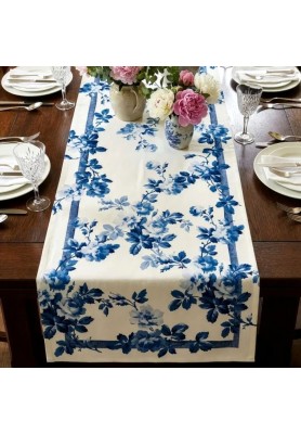 Runner in lino premium stampa Victoria - The Napking