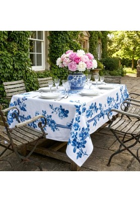 Tovaglia in lino premium stampa Victoria - The Napking